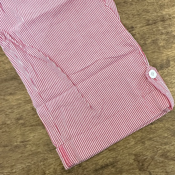 Victoria’s Secret Pink Rare Vintage Flower Pin Stripe PINK Logo Sleep Pant M NWT - Picture 7 of 10